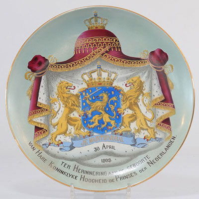 April 1909 commemorative plate