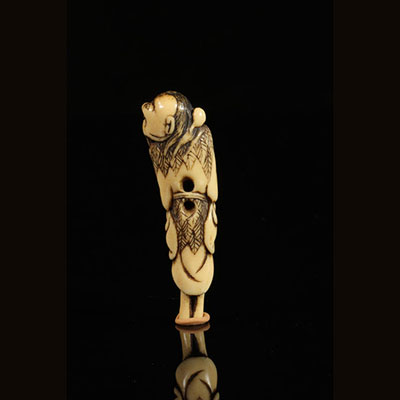 Japan - Netsuké Gamasennin carved in ivory 18th Edo period