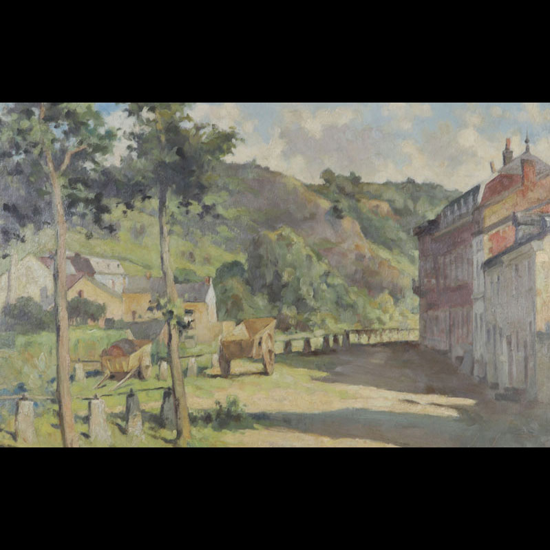 Lucien LEJEUNE (1870-1953) oil on panel 