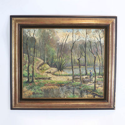 Georges DAUMERIE (1879-1955) oil on canvas 