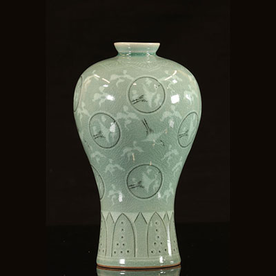 韩国-青瓷花瓶