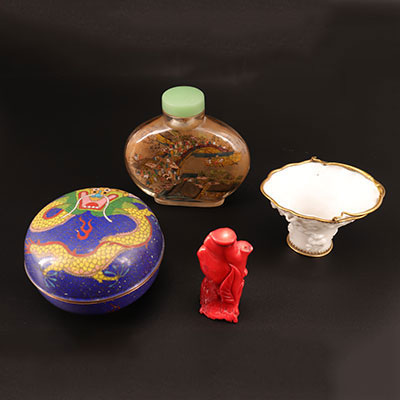 中国 - 四件物件（一组），19世纪至20世纪