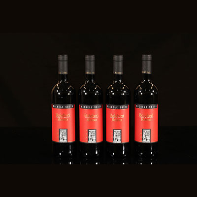 Wine - 4 bottles 75 cl Red Toscana Bolgheri Rosso 2005 Michele Satta