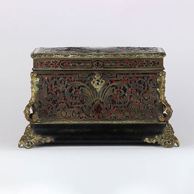 BOULE marquetry tea box, Napoleon III period