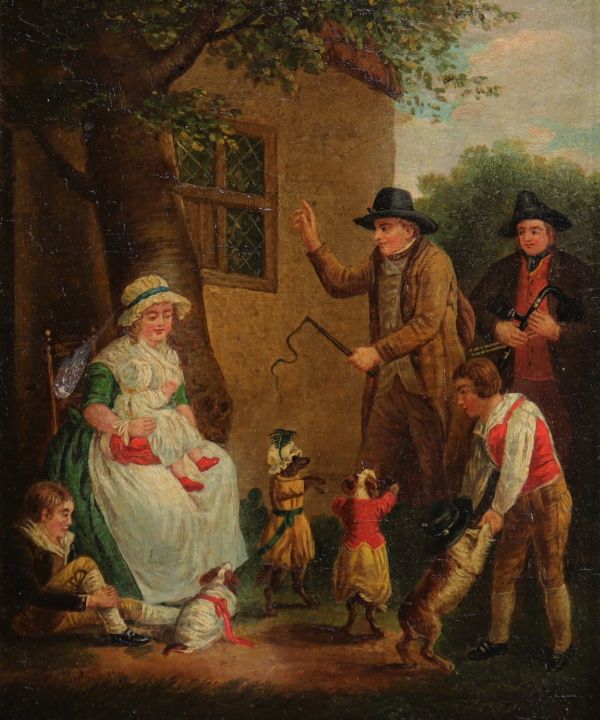 George MORLAND (1762/63-1804) huile sur bois 