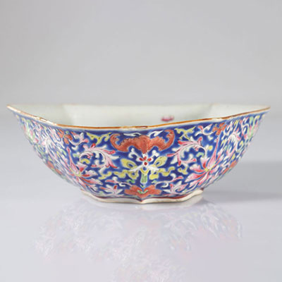 China porcelain cup with floral decoration