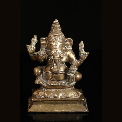 Statue en bronze Gaṇesh
