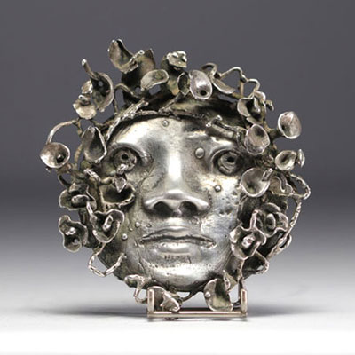 René JULIEN (1937-2016) Solid silver sculpture 