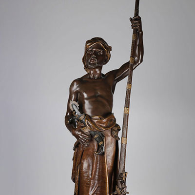 Joaquim ANGLÉS CAÑÉ (1859-c.1911) Imposant (88cm) bronze orientaliste 