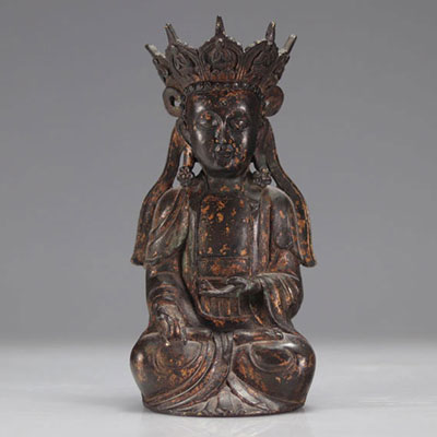 Bouddha en bronze Ming