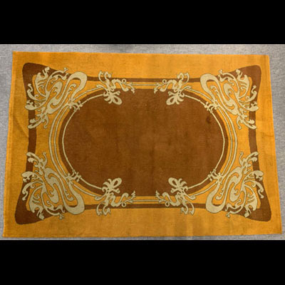 Tapis (attributed to - not authentified) Hector Guimard , CIRCA 1897-1898 (Sotheby's sales reference november 2015 62.500 EUROS).