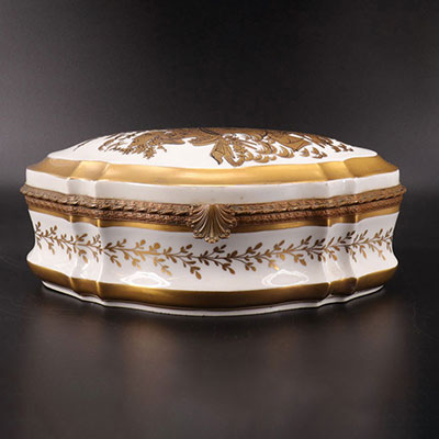 Grand coffret porcelaine de Paris Napoleon III