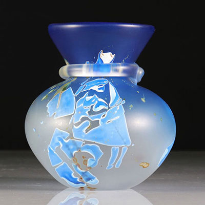 Blue Leloup vase
