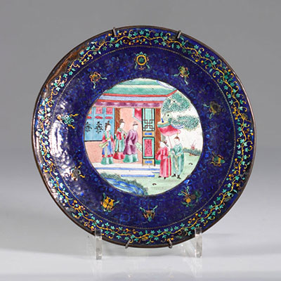 China - canton enamel plate - 18th/19th