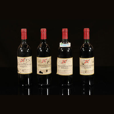 Wine - 4 bottles 75 cl Red Pomerol-Lalande de Pomerol Château La Fleur Pétrus 1989 Jean-Pierre Moueix