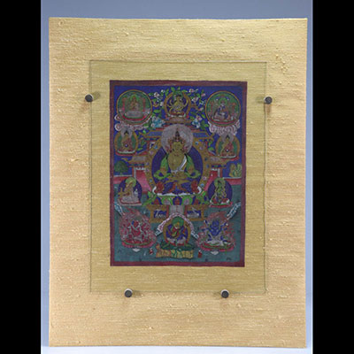 Tanka Tibétain peinture de bouddha