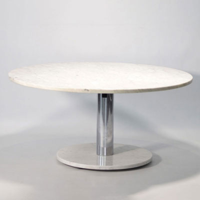 Linje Furniture table basse dessus en marbre de carrare