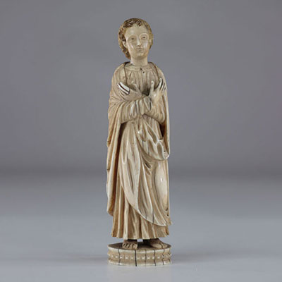 Sculpture religieuse 18ème finement sculptée travail Dieppois