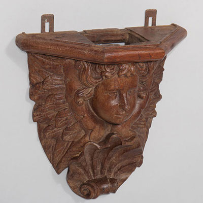 18th century carved wood wall decoration