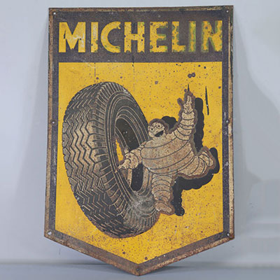 Belgium - Michelin FAGNON Stamped plaque metal 1949