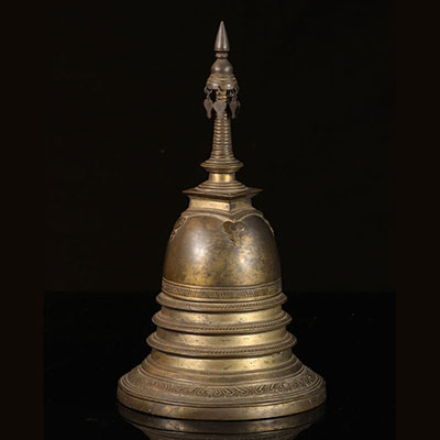 Tibetan stuba in bronze