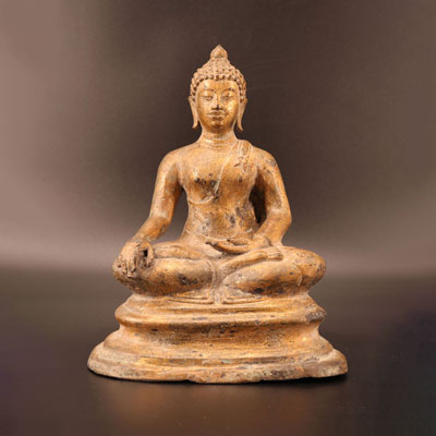Gilded bronze buddha
