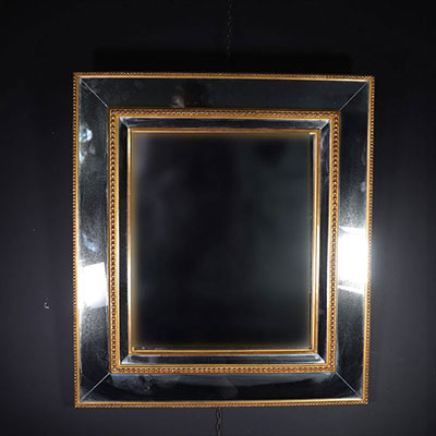 Very decorative 60s wooden mirror 20th