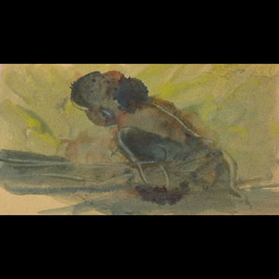 Leonor FINI (1907-1996) watercolor 