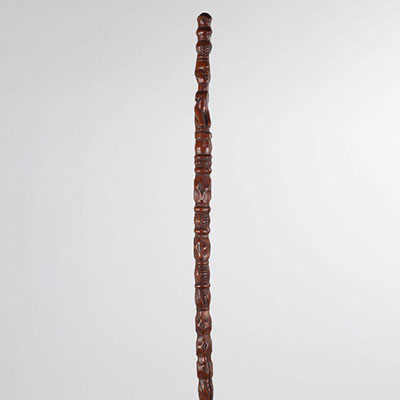 Bas Congo cane, 19th Former Frans Heymans collection Beautiful patina of use (accident)