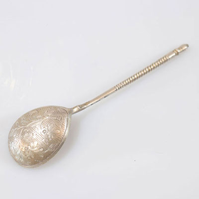 Silver spoon with Russian hallmarks