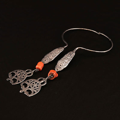 China - Silver and coral jewelry 1900