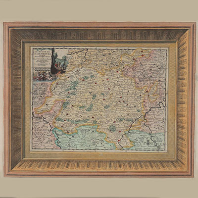 Carte du Luxembourg +- 1710