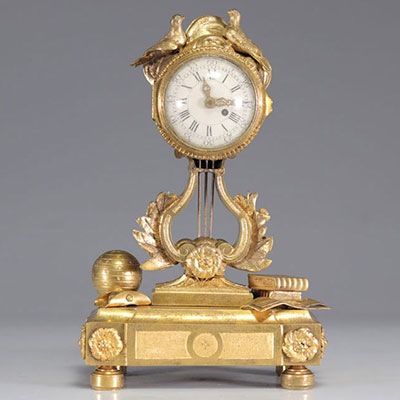 Pendulette bronze doré Louis XVI d'époque
