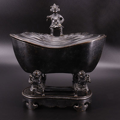 CHINA - Bronze incense burner