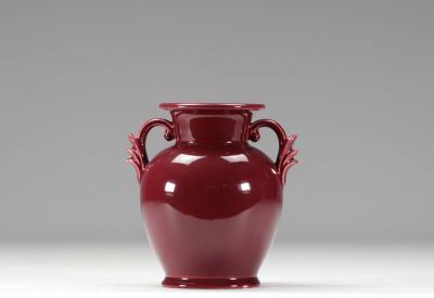 VILLEROY & BOCH Septfontaines, Vase rouge en faïence