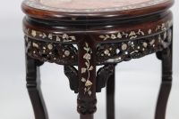 China - Hardwood and mother-of-pearl inlay table for the Peranakan nyonya market, circa 1900.