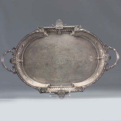 WMF table service tray in the Louis XV style