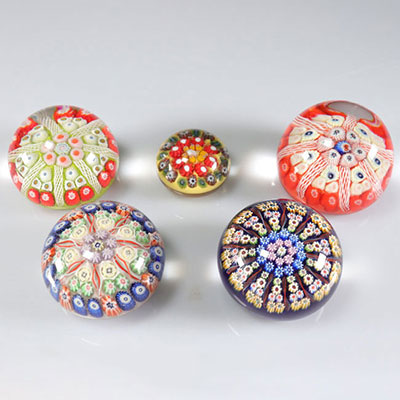 Paperweight. Lot of 5 Strathearns