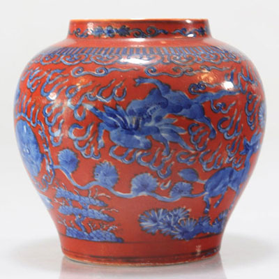 Vase, marque wanli, dynastie qing