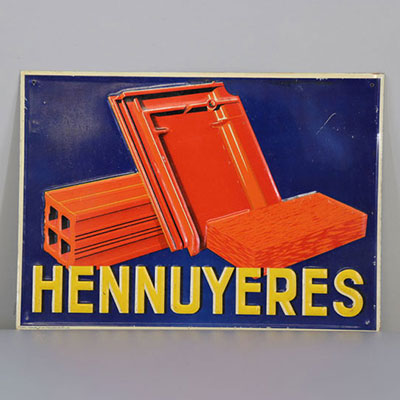 Belgium plaque Hennuyeres 1950