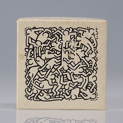 Keith Haring - JIGSAW PUZZLE, 1986 Original 1980’s vintage screen printed jigsaw puzzle