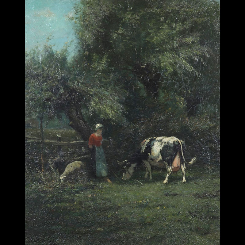 Léon MASSAUX (1845-1926) grande huile sur toile 