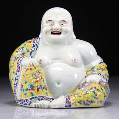 Bouddha en porcelaine début XX ème siècle