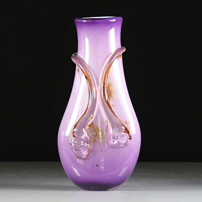 Purple Lined Leloup Vase