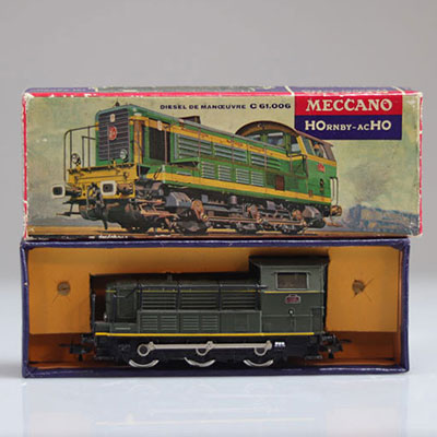 Meccano locomotive / Reference: 635 / Type: Diesel maneuver C 61.006