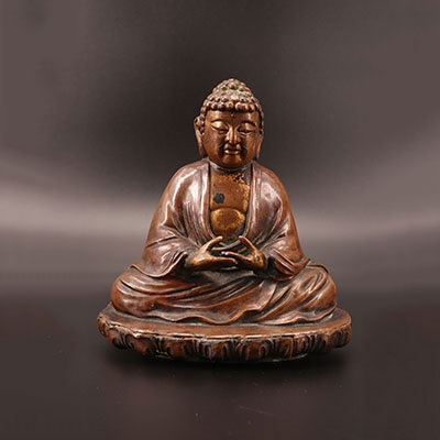 Japon - Bouddha en bronze 19ème