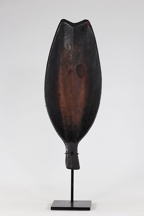 MONGO spoon, Democratic Republic of Congo. Wood, dark patina