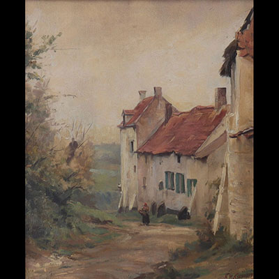 Charles COENRAETZ (1852-1908) huile sur panneau 