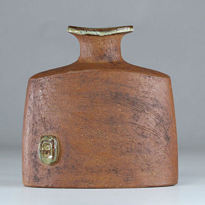 Curt-Magnus Addin (1931-2007) enamelled ceramic vase Stamp