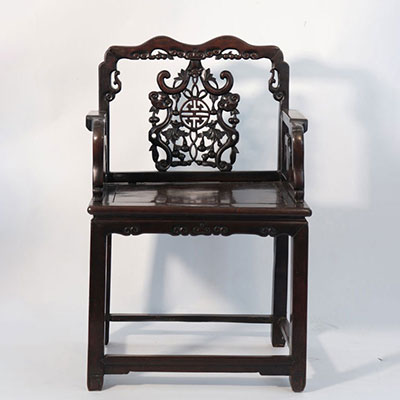 China 19th century hardwood chair